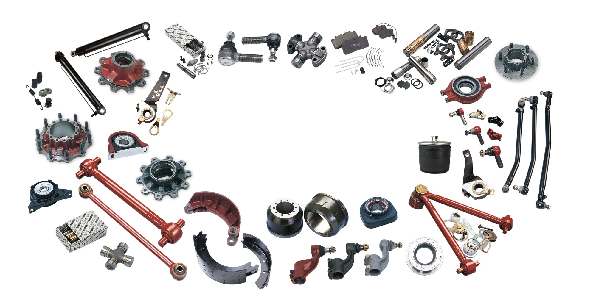 Una gamma di oltre 6000 componenti meccanici  per autocarri e rimorchi